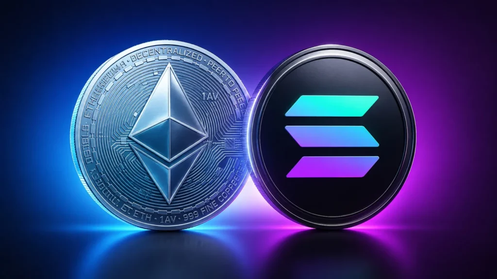 Ethereum ve Solana Arasındaki İşlem Hacmi Farkı Daralıyor