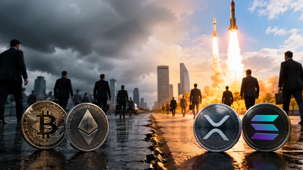 XRP ve Solana Pozitif Ayrıştı: Kurumsallar Bitcoin ve Ethereum’dan Kaçtı