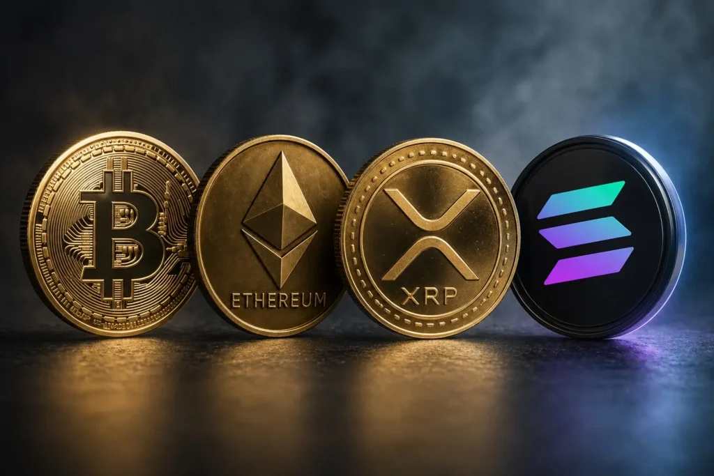 ABD ETF’lerinde Tarihi Çıkışlar Yaşanıyor: Bitcoin (BTC), Ethereum (ETH), Solana (SOL) ve XRP ETF’leri Neyi Yansıtıyor? İşte Son Durum!