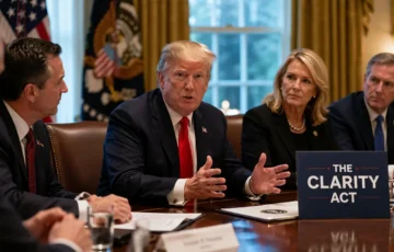 Trump, CLARITY Act görüşmeleri için senatörlerle bir araya geliyor