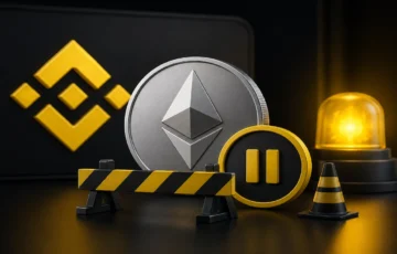Binance Ethereum İşlemlerini Geçici Olarak Durduruyor