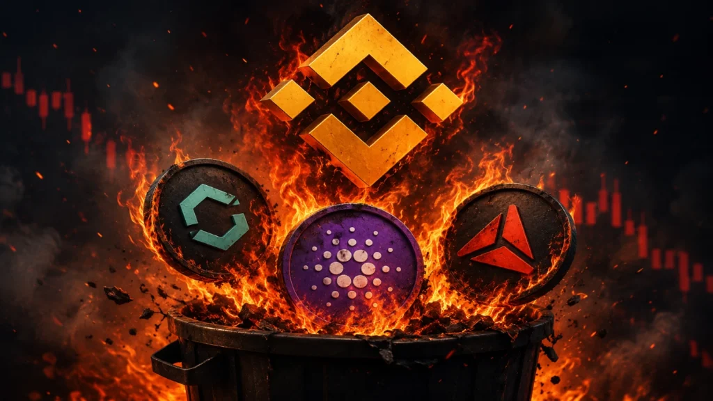 Binance 3 Altcoin Projesini Ateşe Attı: Delist Edecek