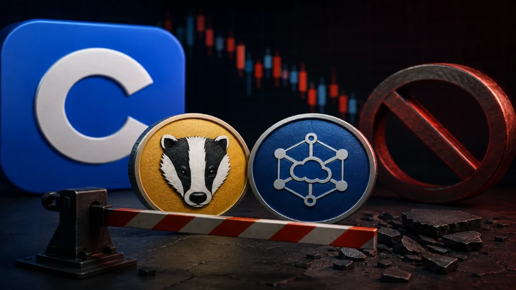 Coinbase BADGER ve STORJ İşlemlerini Durduruyor: Delist Tarihi Açıklandı