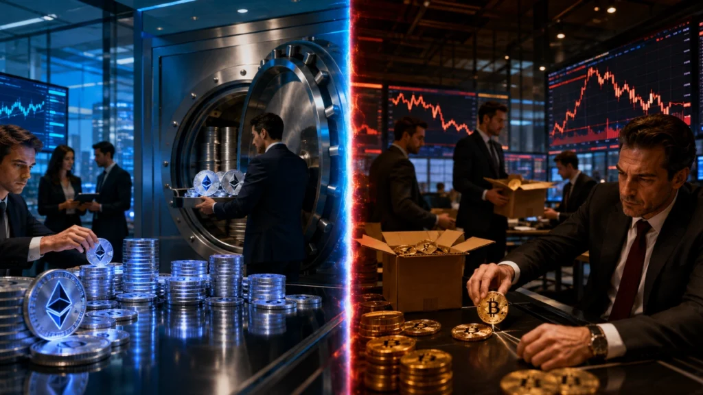Kripto Hazinelerinde Ayrışma: BitMine ETH Aldı, Strategy BTC Sattı