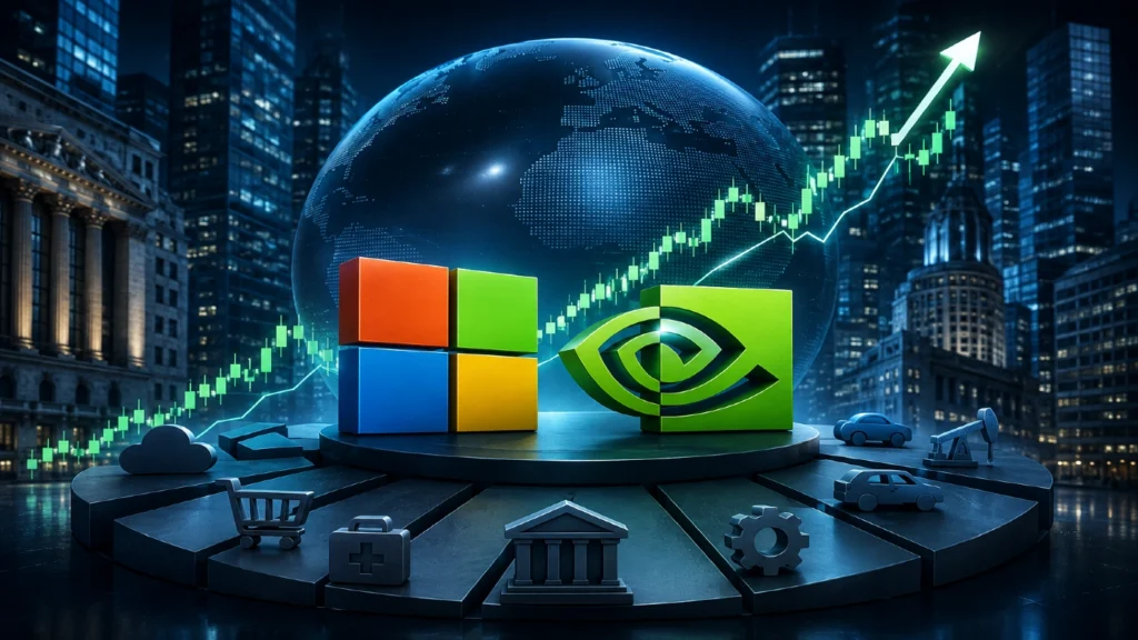 S&P 500’de teknoloji hakimiyeti: Microsoft ve Nvidia öne çıktı